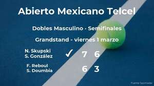 Skupski y González logran clasificarse para la siguiente fase a costa de Reboul y Doumbia - Tenis - ABC Color