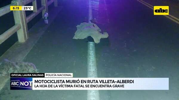 Video: Motociclista murió en ruta Villeta-Alberdi - ABC Noticias - ABC Color