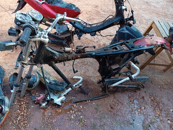 En auge robos de motocicletas en Concepción; se recuperaron dos, pero solo los chasis