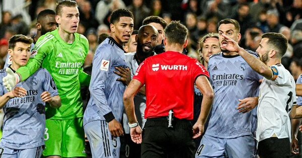 Versus / Real Madrid y Valencia igualan en Mestalla con un final demasiado polémico