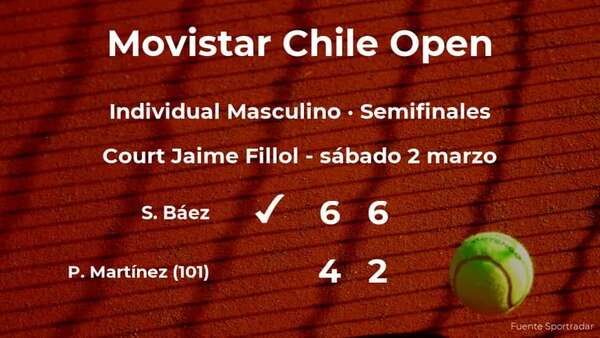 Pedro Martínez cae eliminado en las semifinales del torneo de Santiago - Tenis - ABC Color