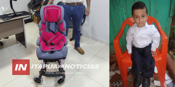 GOBERNACIÓN ENTREGARÁ UNA SILLA ESPECIAL A “PABLITO” PARA QUE PUEDA ESTUDIAR - Itapúa Noticias