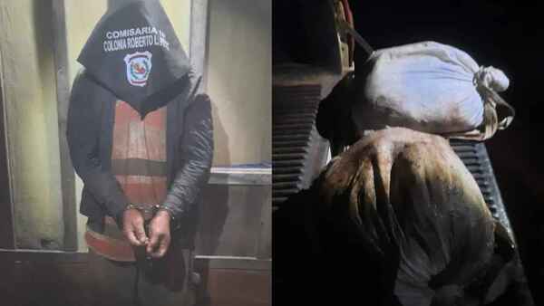Paso Horqueta: Cae supuesto abigeo con bolsas de carne