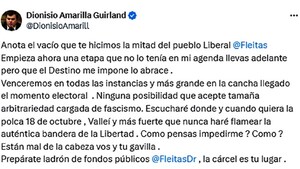 Dionisio desconoce la expulsión y amenaza con cárcel a titular liberal