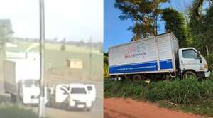 Campo 9: “piratas del asfalto” asaltan camión transportador en plena marcha - Noticiero Paraguay