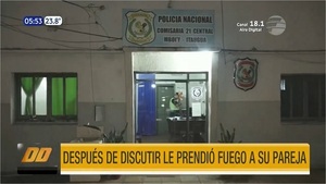 Mujer prendió fuego a su pareja tras una discusión - Noticias Paraguay