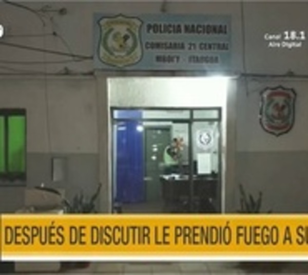 Mujer prendió fuego a su pareja tras una discusión - Paraguay.com