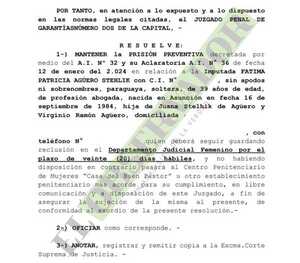 Niegan una vez más el levantamiento de la prisión preventiva a imputada por venta de cargos en IPS 