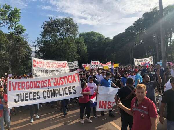 Arranca marcha contra inseguridad en Ciudad del Este - ABC en el Este - ABC Color
