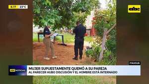 Video: Mujer supuestamente roció y quemó a su pareja - ABC Noticias - ABC Color