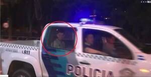 ¡De no creer! El insólito motivo por el que un pelotero de Racing terminó en una patrullera luego de un chute