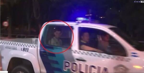 ¡De no creer! El insólito motivo por el que un pelotero de Racing terminó en una patrullera luego de un chute
