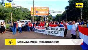 Video: Hartos de la inseguridad, esteños se movilizan en reclamo de acciones  - ABC Noticias - ABC Color
