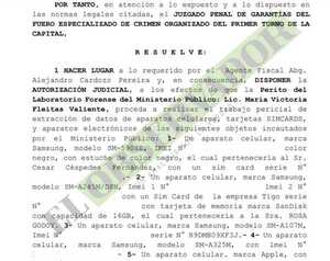Someterán a peritaje dispositivos incautados de presunto traficante de armas