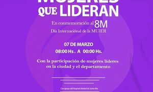 Preparan actividad por día de la mujer en Santa Rita