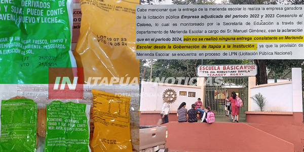 GOBERNACIÓN DE ITAPÚA DESMIENTE ACUSACIONES FALSAS SOBRE MERIENDAS ESCOLARES - Itapúa Noticias