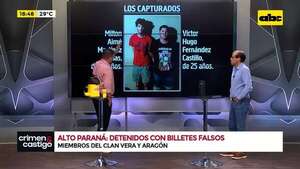 Alto Paraná: detenidos con billetes falsos - Crimen y castigo - ABC Color