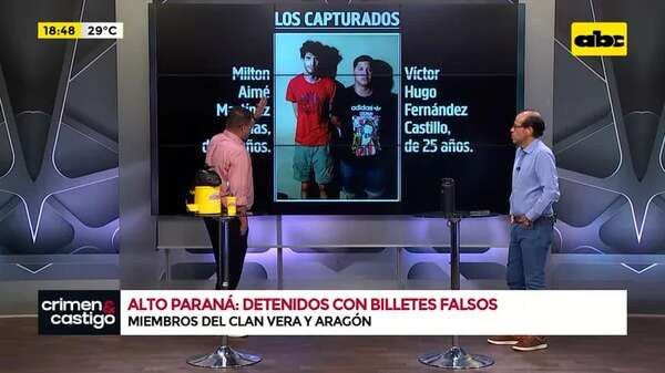 Alto Paraná: detenidos con billetes falsos - Crimen y castigo - ABC Color