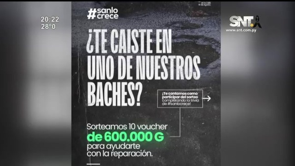 Insólito: Sorteo para víctimas de baches - SNT