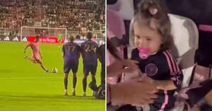 Diario HOY | VIDEO| Niña recibe un pelotazo de Messi y la reacción de su padre se hace viral