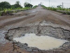 Vergonzoso estado de la ruta Concepción-Pozo Colorado
