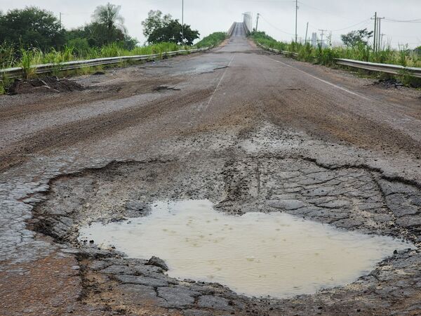 Vergonzoso estado de la ruta Concepción-Pozo Colorado