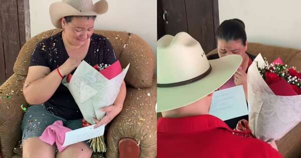 Diario HOY | Viral: pese a tragedia, recibió las flores que su marido encargó antes de morir