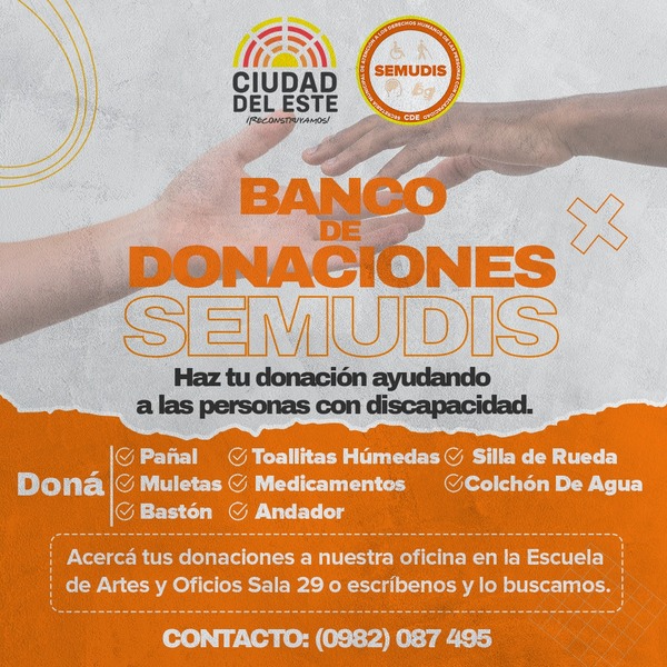 Ciudad del Este: habilitan banco de donaciones para personas con discapacidad - ADN Digital