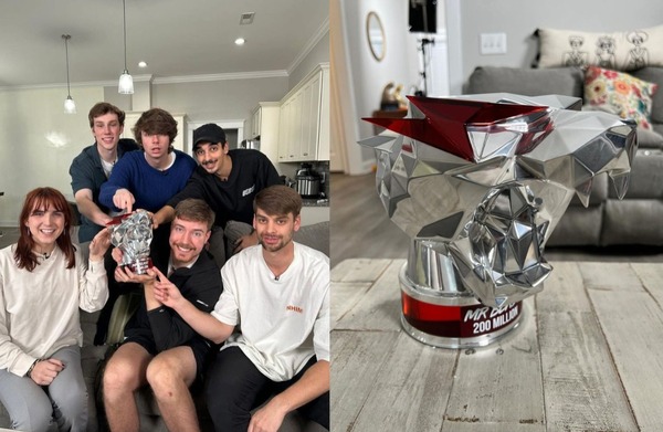 MrBeast recibió una placa única por sus 200 millones en Youtube - Megacadena - Diario Digital