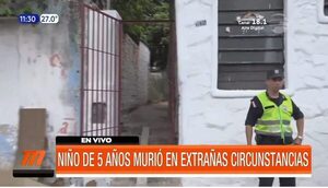 Niño de 5 años murió en extrañas circunstancias | Telefuturo