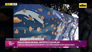 Video: inauguran mural artístico en la ciudad de Pilar creado por 150 niños - Ensiestados - ABC Color