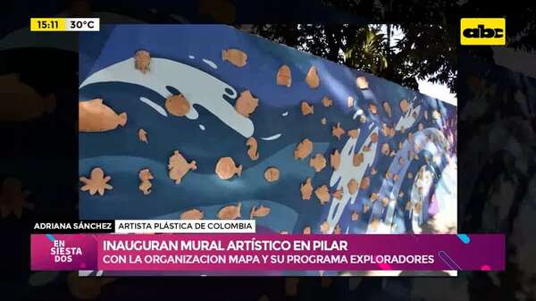 Video: inauguran mural artístico en la ciudad de Pilar creado por 150 niños - Ensiestados - ABC Color
