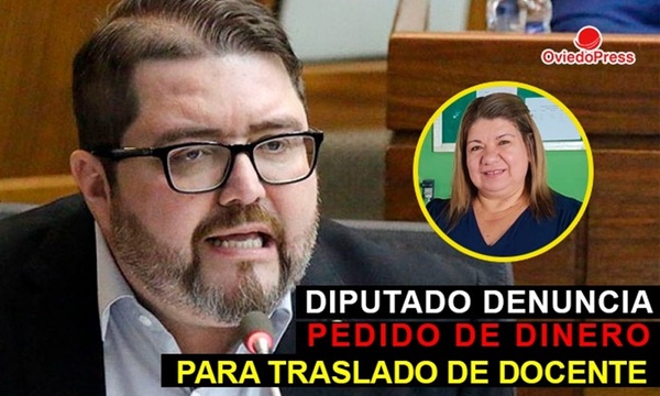 Derlis Rodríguez denunció supuesto esquema de extorsión a docentes que piden traslado, en Caaguazú