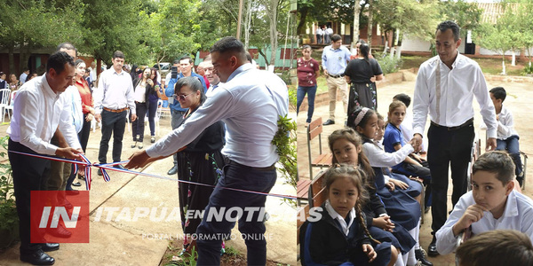 MUNICIPALIDAD DE NUEVA ALBORADA INAUGURÓ REFACCIONES DE UNA ESCUELA - Itapúa Noticias
