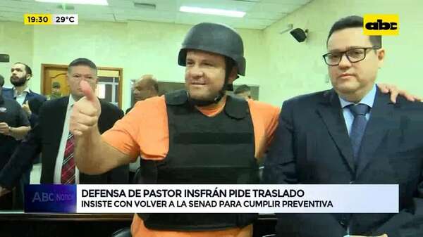 Video: defensa de Pastor Insfrán pide traslado - ABC Noticias - ABC Color