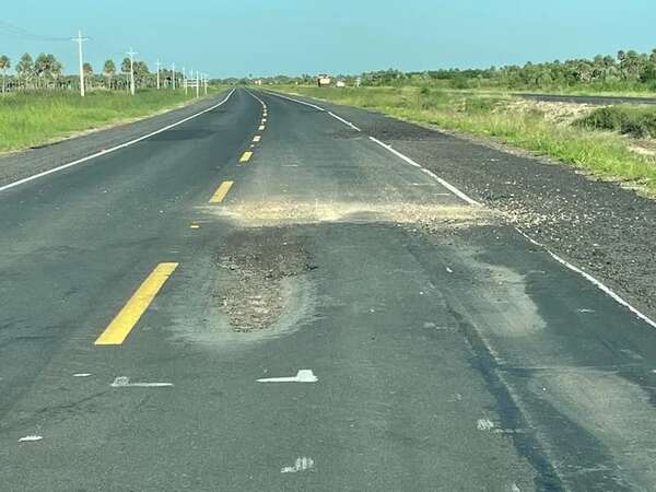 Aparecen más baches en ruta PY09, pero MOPC sigue sin saber la causa - Economía - ABC Color