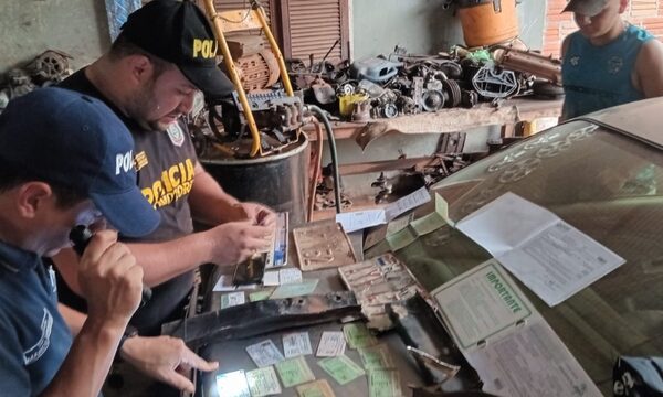 Allanan taller donde funciona desarmadero y recuperan vehículo robado hace 20 años – Diario TNPRESS