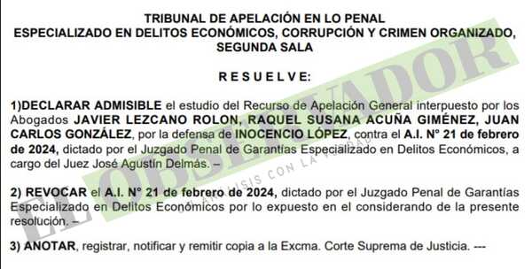 Revocan condición de litigante de mala fe para acusado por lesión de confianza en Valenzuela