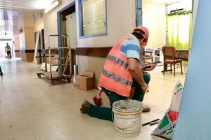Trabajos de reparación y mantenimiento están en marcha en el Hospital Nacional de Itauguá - El Trueno