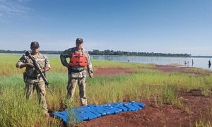 Incautan marihuana a orillas del Paraná