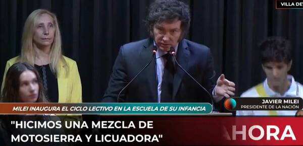 De no creer: Milei hablaba en un colegio de los “zurditos” y a su izquierda se desmayó un alumno