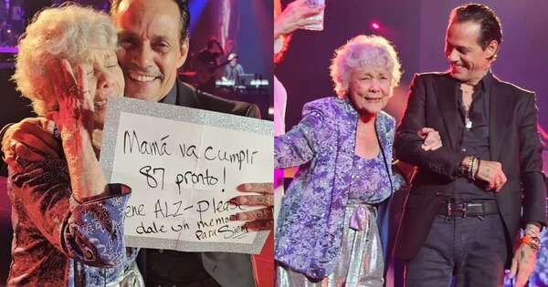 La Nación / Marc Anthony cumplió el sueño de una abuela con Alzheimer