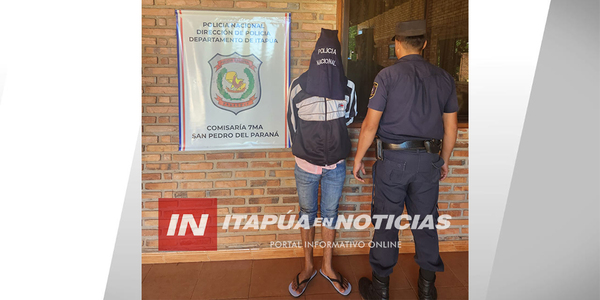 ATRAPARON A SUJETO QUE INTENTÓ MATAR A PUÑALADAS A SU HERMANO EN SAN PEDRO DEL PNÁ. - Itapúa Noticias
