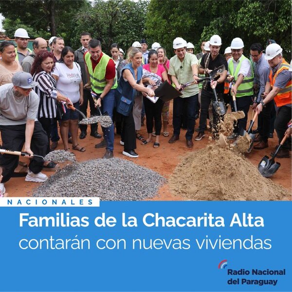 MUVH resalta inicio de construcción de 56 viviendas en Chacarita Alta