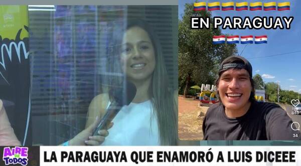 El influencer colombiano que vino detrás de una paraguaya