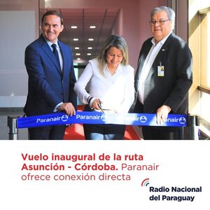 Paranair inaugura ruta Asunción - Córdoba