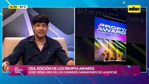 Se realizó ayer en la 2da. edición de los Propya Awards: Jose Veira uno de los grandes ganadores de la noche - Ensiestados - ABC Color