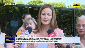 Video: presentaron oficialmente “Chau nepotismo” - ABC Noticias - ABC Color