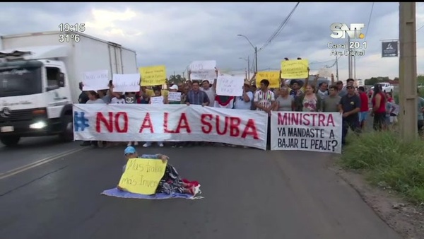 Pobladores contra la suba del peaje - SNT