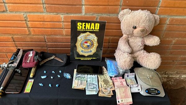 SENAD desmanteló dos focos de narcomenudeo en Luque